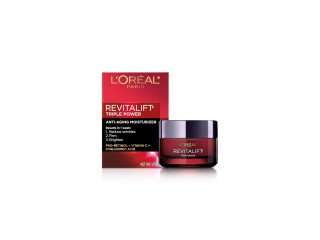 L'Oreal Paris Revitalift Triple Power Anti-Aging Face Moisturizer, Pro Retinol, Hyaluronic Acid