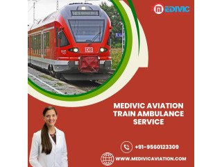 Medivic Aviation Train Ambulance Service in Bangalore provides transportation with medical facility