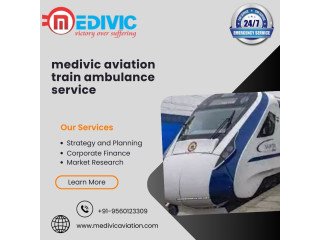 Medivic aviation Train Ambulance Service in Mumbai Comes with High-level Medical Teams