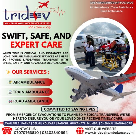 tridev-air-ambulance-services-in-guwahati-provides-entire-journey-big-0