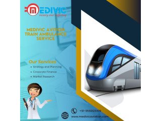 Take Medivic Aviation Train Ambulance Service in Raipur for quick medical assistance