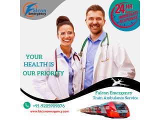 For Patient Safest Transfer Choose Falcon Train Ambulance in Ranchi