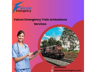 For Maximum Comfort and Safety Book Falcon Train Ambulance in Varanasi