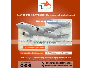 Select Air Ambulance from Kolkata with Superb Medical Care by Vedanta