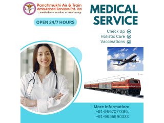 Book The Panchmukhi Train Ambulance Services in Guwahati Without Paying Any Hidden Cost