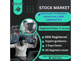 Intensify research services The Leading SEBI registered research analyst Indore