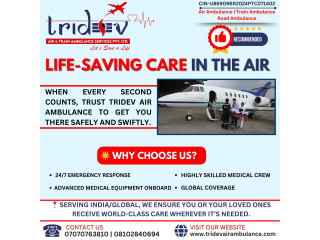 Air Ambulance for Elderly Patients: Tridev Air Ambulance Services in Guwahati