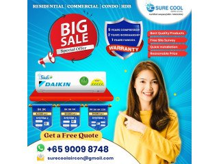 Free Sitesurvey Daikin Aircon Installation