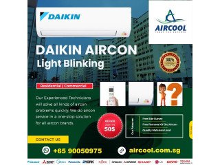 Daikin Aircon Light Blinking singapore