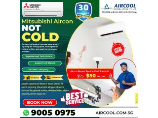 Mitsubishi Aircon not cold in Singapore