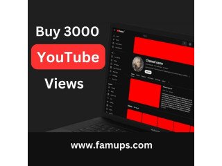 Buy 3000 YouTube Views For Better Reach