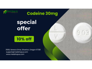 Get 10% off on Your Codeine 30mg Order At Shipping Night With Free Delivery