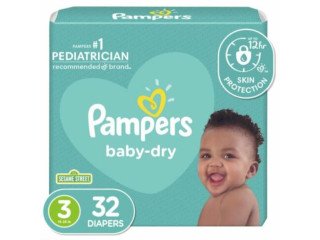 PAMPERS BABY DRY DISPOSABLE DIAPERS