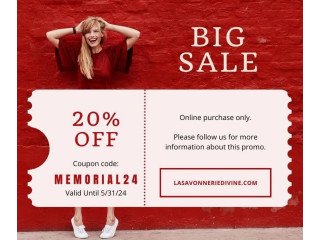 Lasavonneriedivine. com Celebrate Memorial Day with 20% Off!