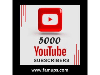 Buy 5000 YouTube subscribers to Boost the Growth of your channel