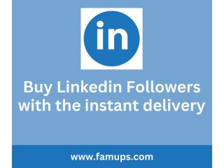 Buy LinkedIn Followers with the Instant Delivery from Famups