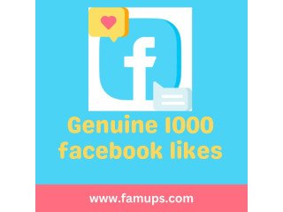 Boost Your Social Presence with Genuine 1000 Facebook Likes
