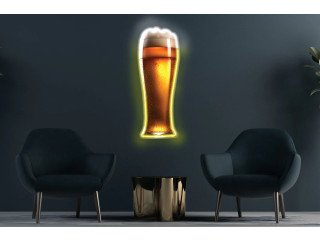 Beer Neon Sign: Cheers to Your Space with Lively Glow
