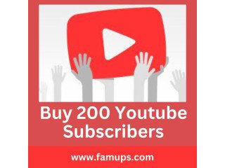 Buy 200 YouTube Subscribers to Grow Your Audience Fast
