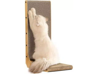 Cat Scratcher, 26.8 Inch L Shape Cat Scratch Pad Wall Mounted, Cat Scratching Ca