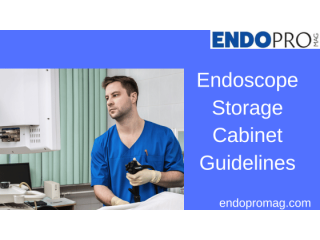 A Practical Approach to Endoscope Storage Cabinet Guidelines