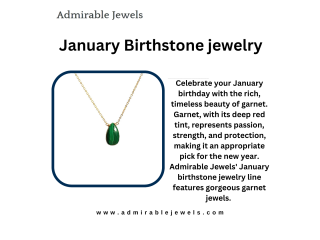 Explore Unique Styles in January Birthstone Jewelry!