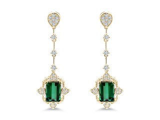 Green Tourmaline Earrings